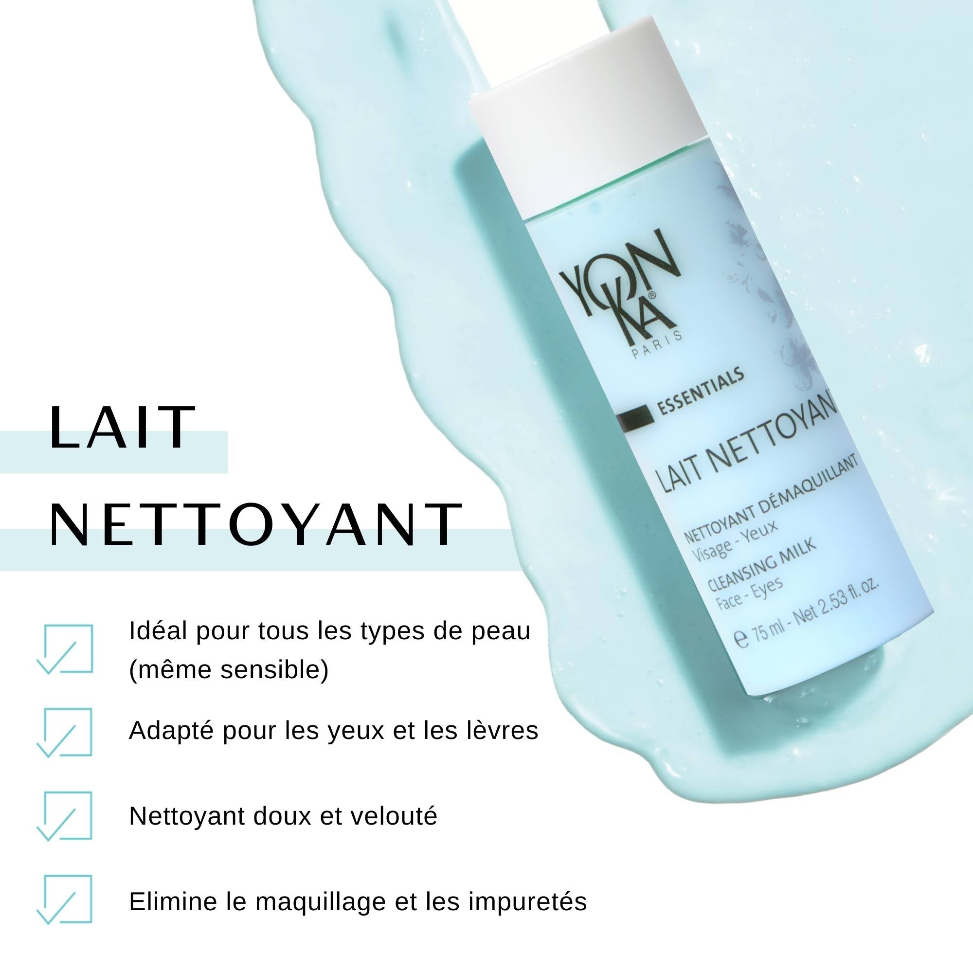 Lait Nettoyant - Cleansing Milk face & eyes - Travel Size