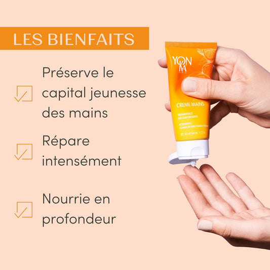 Yon-Ka Paris - CRÈME MAINS VITALITÉ - 21170 - Crème mains réparatrice réconfortante - Bienfaits - Effets